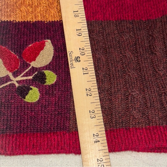 Erika Vtg Women’s‎ SzM Embroidered Fall Floral Toggle Button Cardigan Sweater - Picture 10 of 11